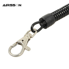 Tactical Retractable Plastic Spring Elastic Rope Security Gear Tool For Airsoft Outdoor Hiking Camping Anti-lost Phone Keychain