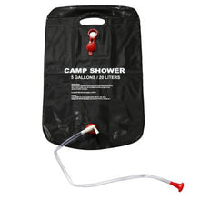 New 20L / 5 Gallons Solar Energy Heated Camp Shower Bag Outdoor Camping Hiking Utility Water Storage PVC Black Shower Water Bag