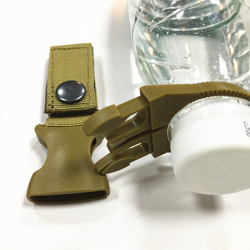 Outdoor Hiking Portable Tactical Nylon Webbing Buckle Hook Water Bottle Holder Clip EDC