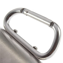 1pcs Steel Camping Cup Mug 180ml Traveling Carabiner Aluminium Hook Double Wall Stainless Dropshipping Newest free shipping